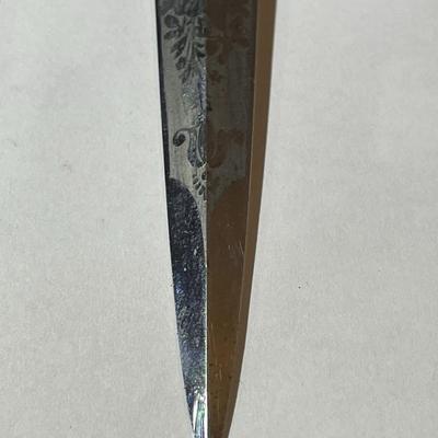 Antique/Vintage Etched Blade Letter Opener Sheath in VG Preowned Condition as Pictured.