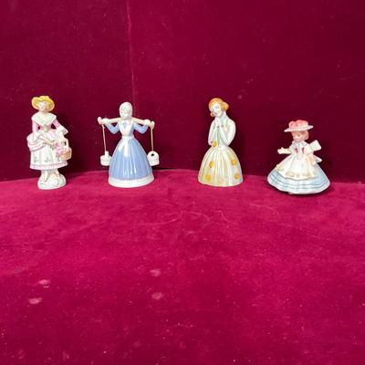 Lot #113 Four Vintage Ceramic Lady Figurines