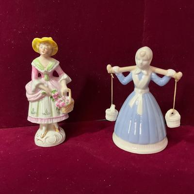 Lot #113 Four Vintage Ceramic Lady Figurines