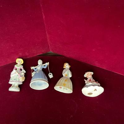 Lot #113 Four Vintage Ceramic Lady Figurines