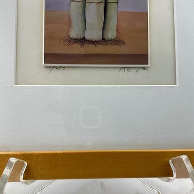 1403 Set of Four Vegetable Signed and Numbered Lithographs