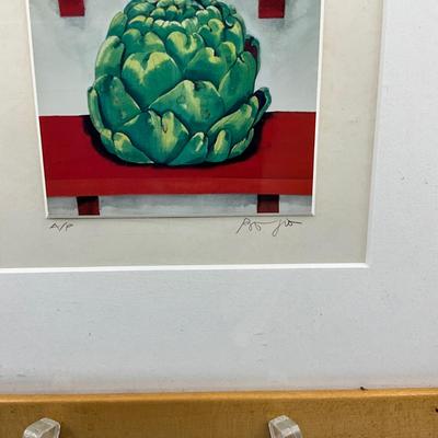 1403 Set of Four Vegetable Signed and Numbered Lithographs