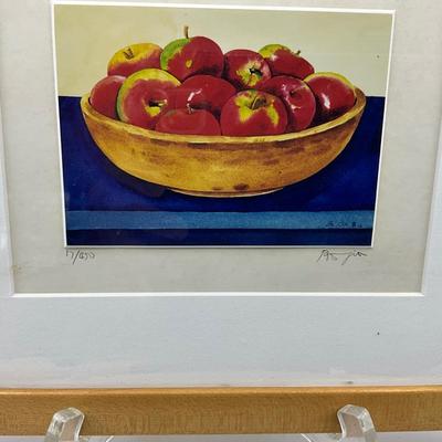 1403 Set of Four Vegetable Signed and Numbered Lithographs