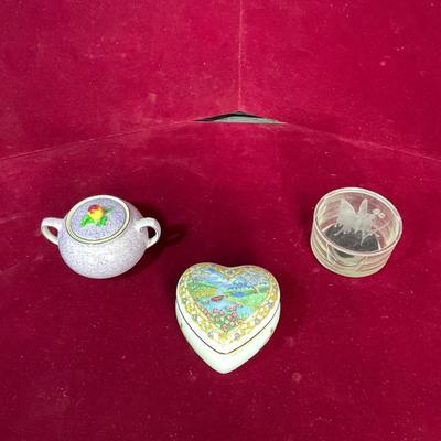 Lot #114 Vintage Ceramic Trinket Box Collection