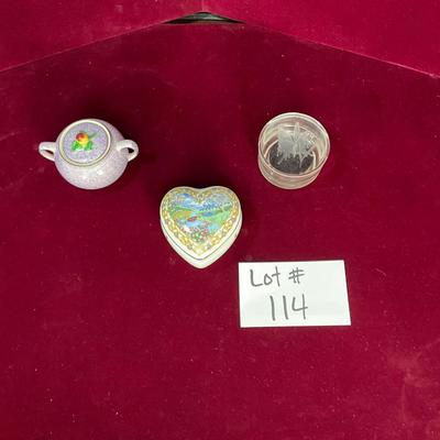 Lot #114 Vintage Ceramic Trinket Box Collection