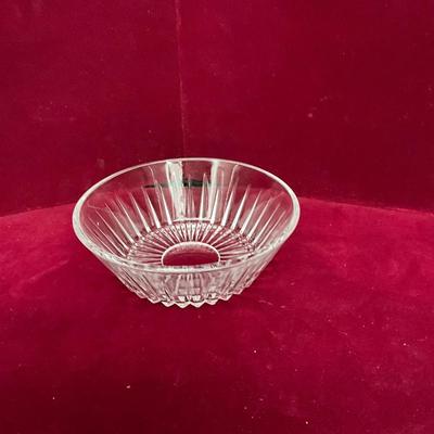 Lot # 106 Vintage Stamped Val Saint Lambert Crystal Bowl