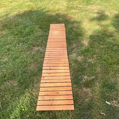 1410 NEW Set of Four 8' Straight Wooden Cedar Plow & Hearth Pathway