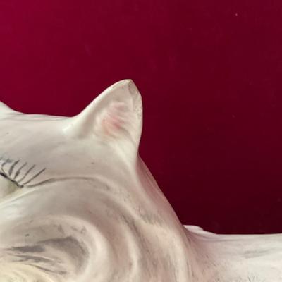 Lot# 102 Life Size Ceramic Cat