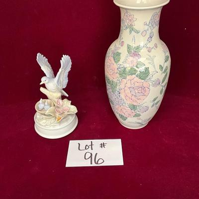 Lot# 96 Signed Arnart Music Box and Chinese Inspired Vase