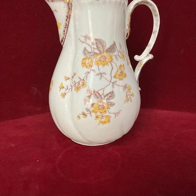 Lot# 98 Pair of Picard Vases and Porcelain Coffee Pot