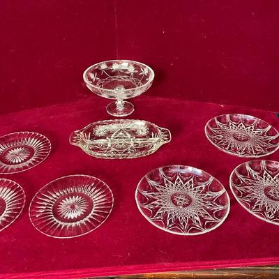 Lot# 85 Lot of Cut Glass & Etched Glass