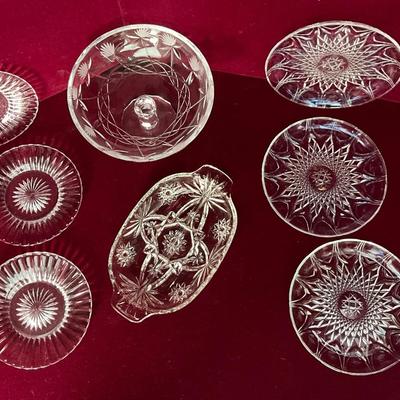 Lot# 85 Lot of Cut Glass & Etched Glass