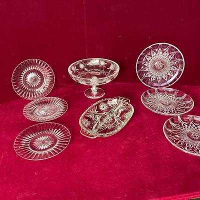 Lot# 85 Lot of Cut Glass & Etched Glass