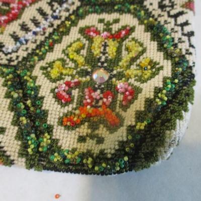 Delill Antique Needlepoint Tapestry Bag/Purse