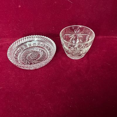 Lot# 89 Vintage Cut Glass Lot ( 4pcs)