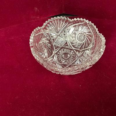 Lot# 89 Vintage Cut Glass Lot ( 4pcs)