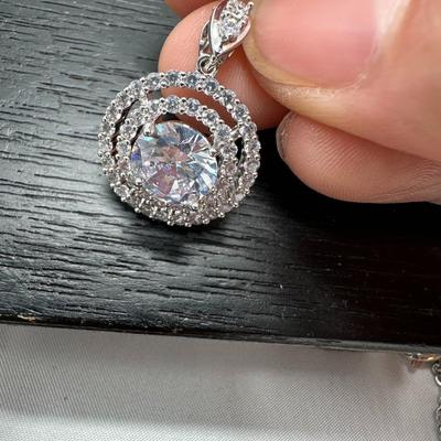 Delicate Moissanite Solitaire Diamond Necklace