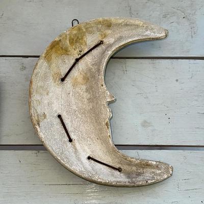 205 PATIO YARD WALL PLAQUES MOON & STARS AND HUMMINGBIRD
