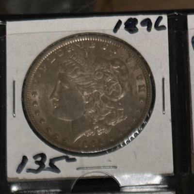 1896 P MORGAN VF