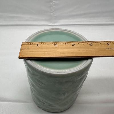 Chinese Vintage Green Celadon Dragon Brush Pot