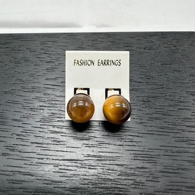 Tiger eye earrings