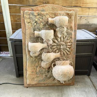 211 WALL FOUNTAIN BY ARTIST MORENOS CURIOS AS IS CONDITION