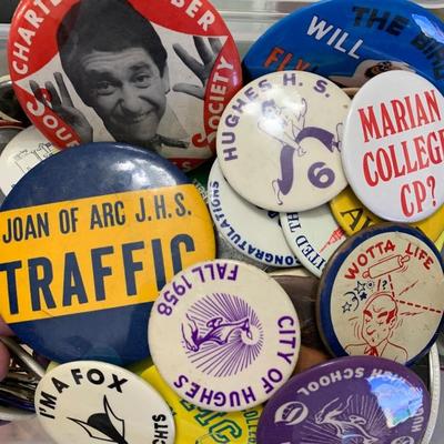 Vintage Pin Button Lot