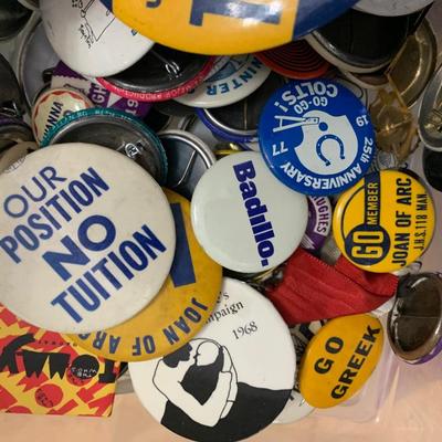 Vintage Pin Button Lot