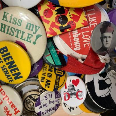 Vintage Pin Button Lot
