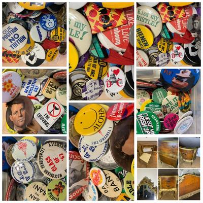 Vintage Pin Button Lot
