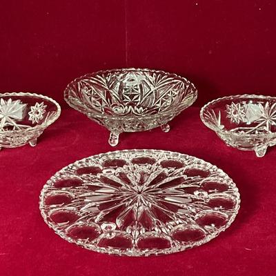 Lot# 81. Vintage Footed Pressed Glass Lot