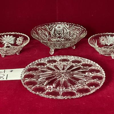 Lot# 81. Vintage Footed Pressed Glass Lot