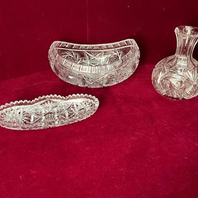 Lot# 84 Vintage Cut Crystal/Glass Lot