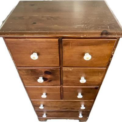 Lot# 003 Vintage Wooden Apothecary Cabinet