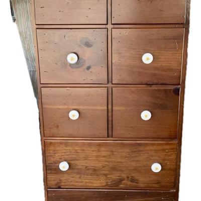 Lot# 003 Vintage Wooden Apothecary Cabinet