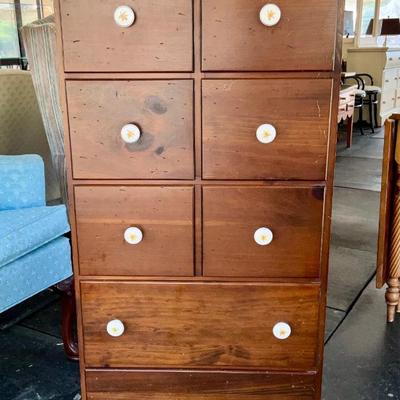 Lot# 003 Vintage Wooden Apothecary Cabinet