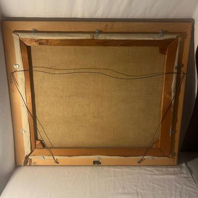 Conrad Pfau Framed & Signed Mountain View Painting (G-MG)