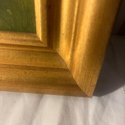 Conrad Pfau Framed & Signed Mountain View Painting (G-MG)