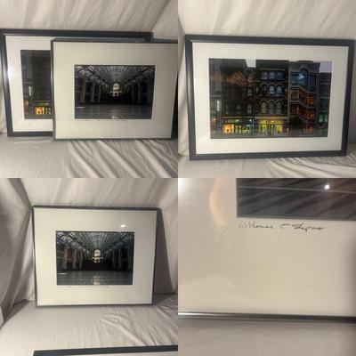 Two Thomas Shapiro Framed & Pencil Signed Photos (G-MG)