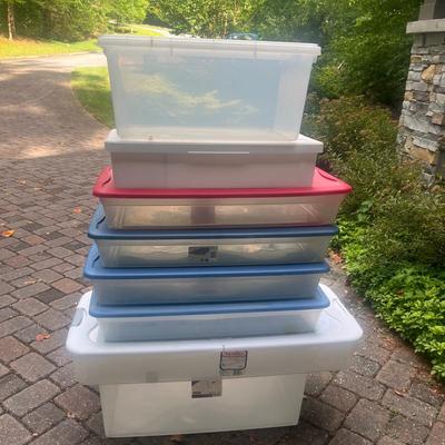 Sterilite Plastic Storage Bins (G-MG)