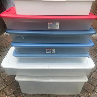 Sterilite Plastic Storage Bins (G-MG)