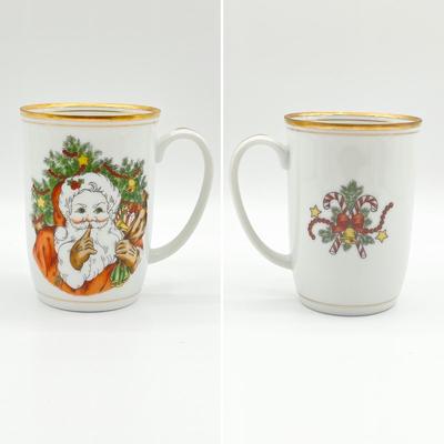 FITZ & FLOYD ~ St. Nicholas ~ Set Of (5) Mugs