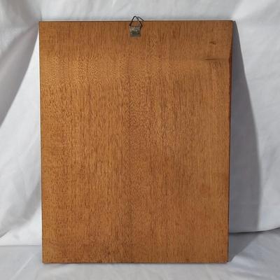 Wooden Marquetry Picture & Vase (D-JS)