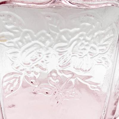 Pink Depression Glass Cookie Jar/Biscuit Jar