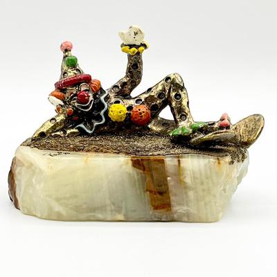 RON LEE ~ 1986 ~ Bronze Clown Sculpture