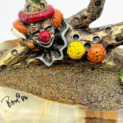 RON LEE ~ 1986 ~ Bronze Clown Sculpture