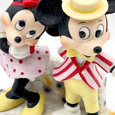 WALT DISNEY PRODUCTIONS ~ Mickey & Minnie Vaudeville Ceramic Figurine