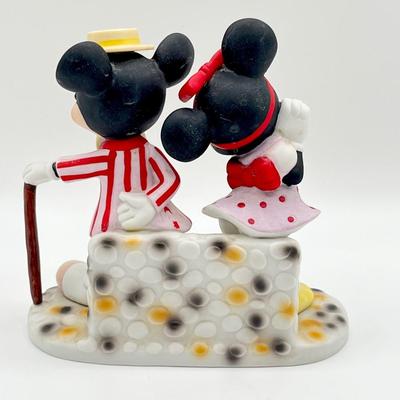 WALT DISNEY PRODUCTIONS ~ Mickey & Minnie Vaudeville Ceramic Figurine