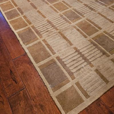 Rug & Home Wool Area Rug w/Pad (D-JS)