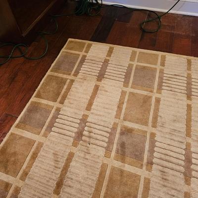 Rug & Home Wool Area Rug w/Pad (D-JS)